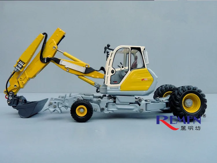 Изысканный сплав модель ROS 1:50 Menzi Muck A91 4X4 многоцелевой ходить литой экскаватор игрушка модель для коллекции украшения - Цвет: Цвет: желтый