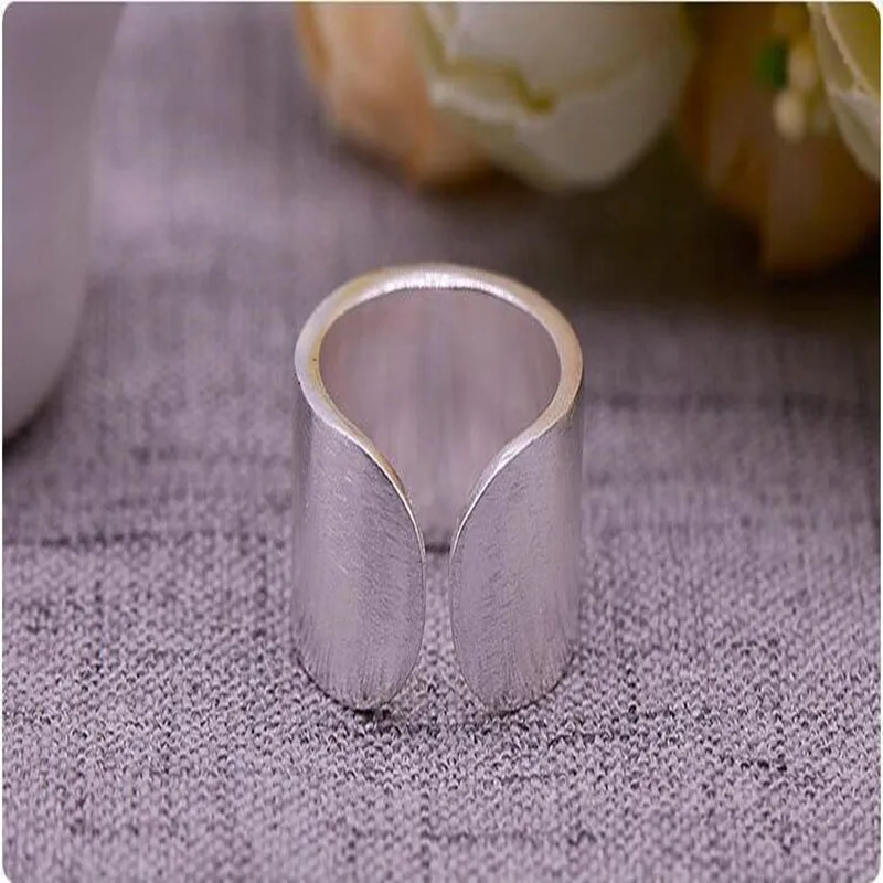Женское кольцо для влюбленных Anillos винтажное Открытое из тибетского серебра 100%