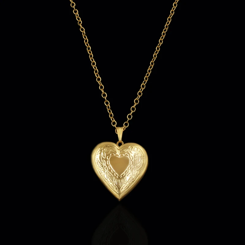 brand heart locket necklace