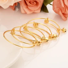 12pcs Gold bell Bangle for Women Dubai india Bride Wedding kid girl Africa Bangle Arab Jewelry Charm Bracelet Christmas gifts jhplated one piece womens wedding bridal bangle bracelet dubai bangle jewelry africa arab gold color