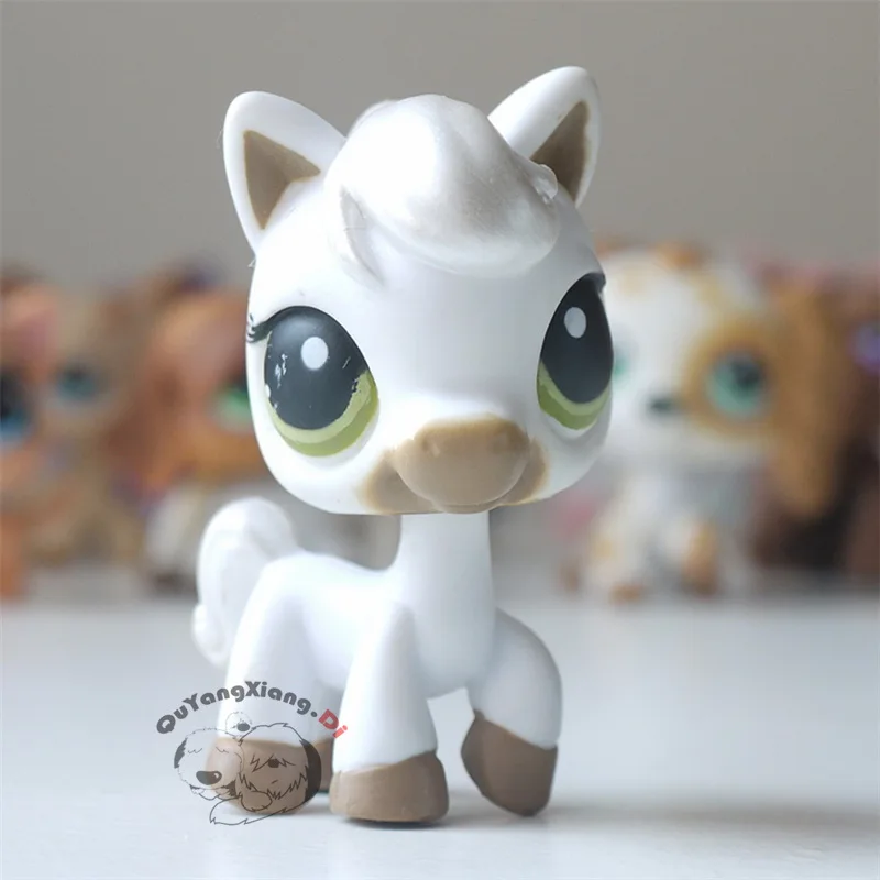 

CW054 Pet Shop Animal white horse doll action Figure