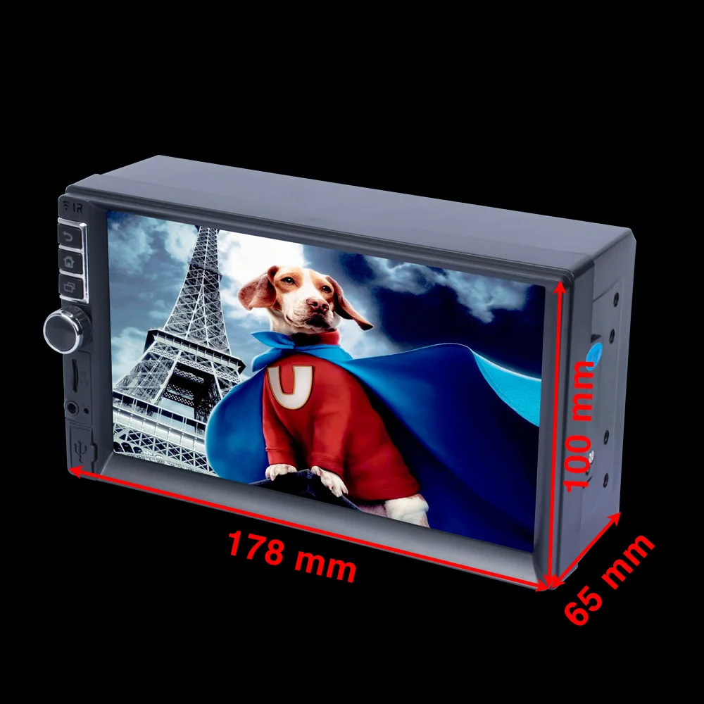 7 Inche HD цифровой видеодиск USB разъем автомобильный Радио Мультимедиа Видео плеер gps навигация Сенсорный экран Bluetooth Wifi рулевое колесо дистанционное управление