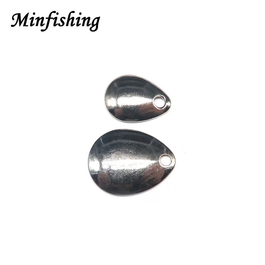 

Minfishing 25 pcs/lot Noisy Metal Spoon Lure Accessories Artificial bait DIY Spinner Bait Fishing Lure Fishing Tackle