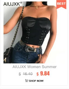AIUJXK Мода Camis сексуальный без бретелек жилет топы женские Лето Спагетти ремень повседневный короткий укороченный топ женская укороченная одежда