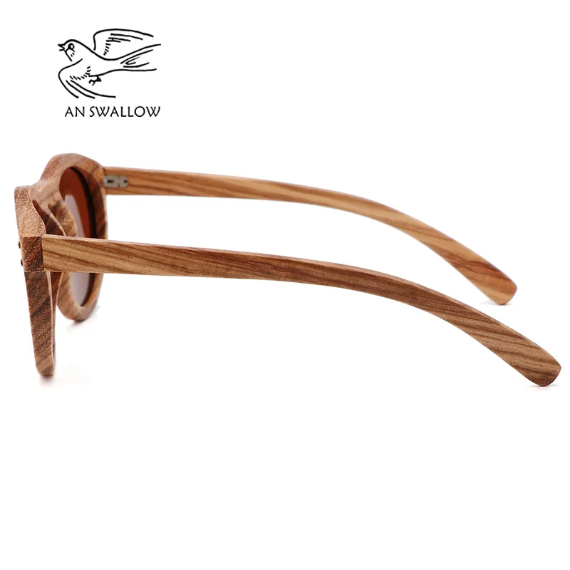 Occhiali Da Sole Polarizzati Uomo/Donna In Legno E Acetato - Montatura Quadrata Grigio Opaco Con Lenti UV400 - copertina