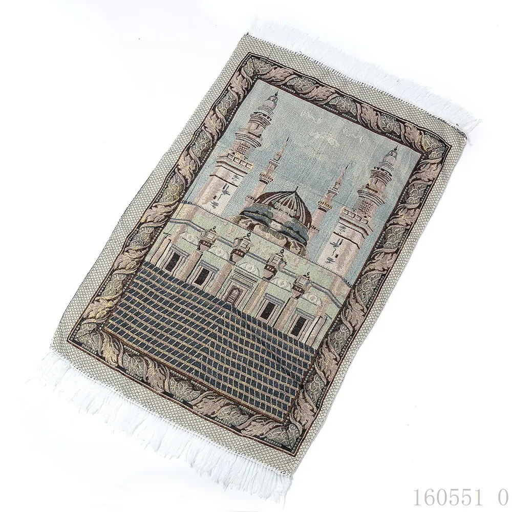 Золотой Шелковый Тонкий Исламская мусульманская молитва коврик салат мусаллах Молитвенный Ковер ТАПИС ковер баньейру исламский молитвенный коврик