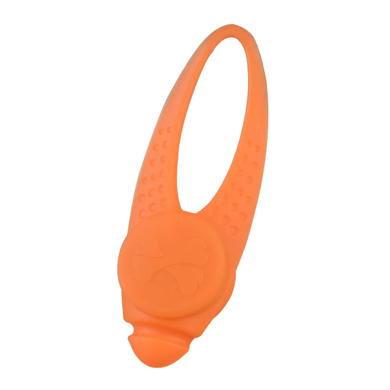 Прямая поставка светодиодный защитный кулон ожерелье мигающий светящийся светильник Ночной светильник мигающий ошейник подвеска для собаки щенка 8x2,5 см - Цвет: orange