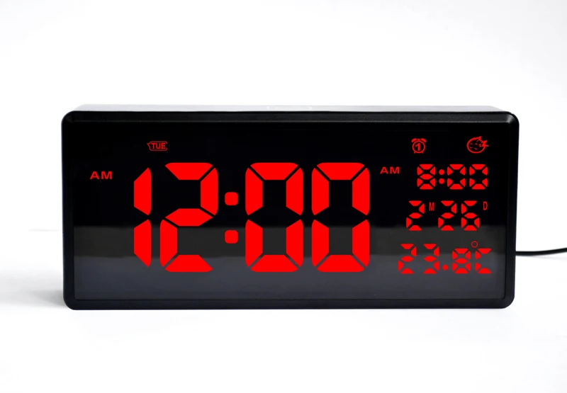 Настенные часы Домашние настольные календари Функция экономии времени светодиодный электронный часы с термометром HD светодиодный большой экран