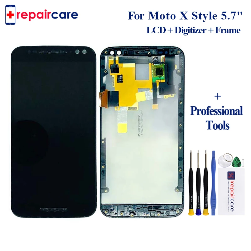 100% протестированный ЖК дисплей для motorola moto X style X3 XT1575 XT1572 XT1570 сенсорный экран