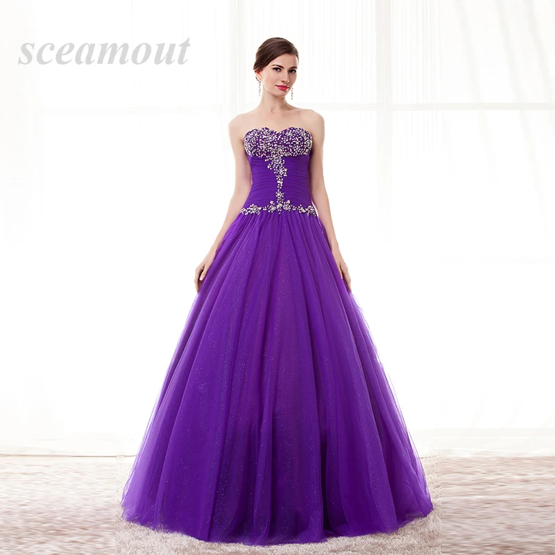 

Glittering Sequins Crystal Blue Quinceanera Dresses New Real Image Sweetheart Lace up Sweet 16 Years Princess Prom Dress