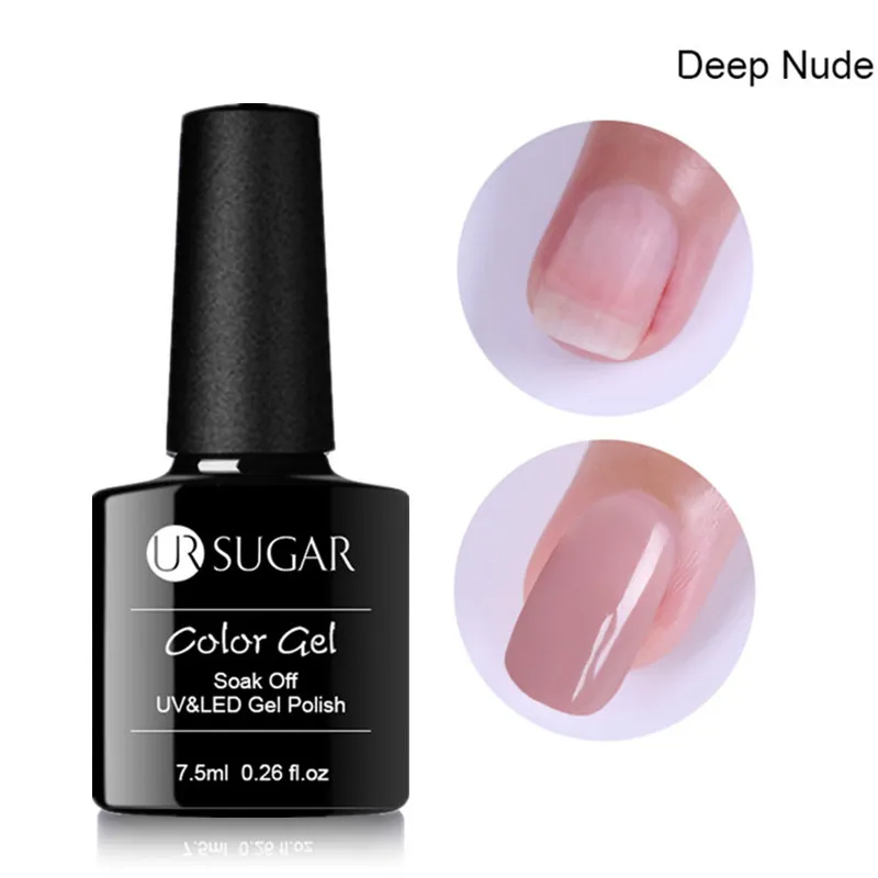 7.5ml Deep Nude Ur Sugar Jelly Poly УФ-гель, акриловый, быстрое наращивание, Гель-лак для наращивания пальцев, СВЕТОДИОДНЫЙ УФ-гель из стекловолокна для ногтей - Цвет: 7.5ml Deep Nude