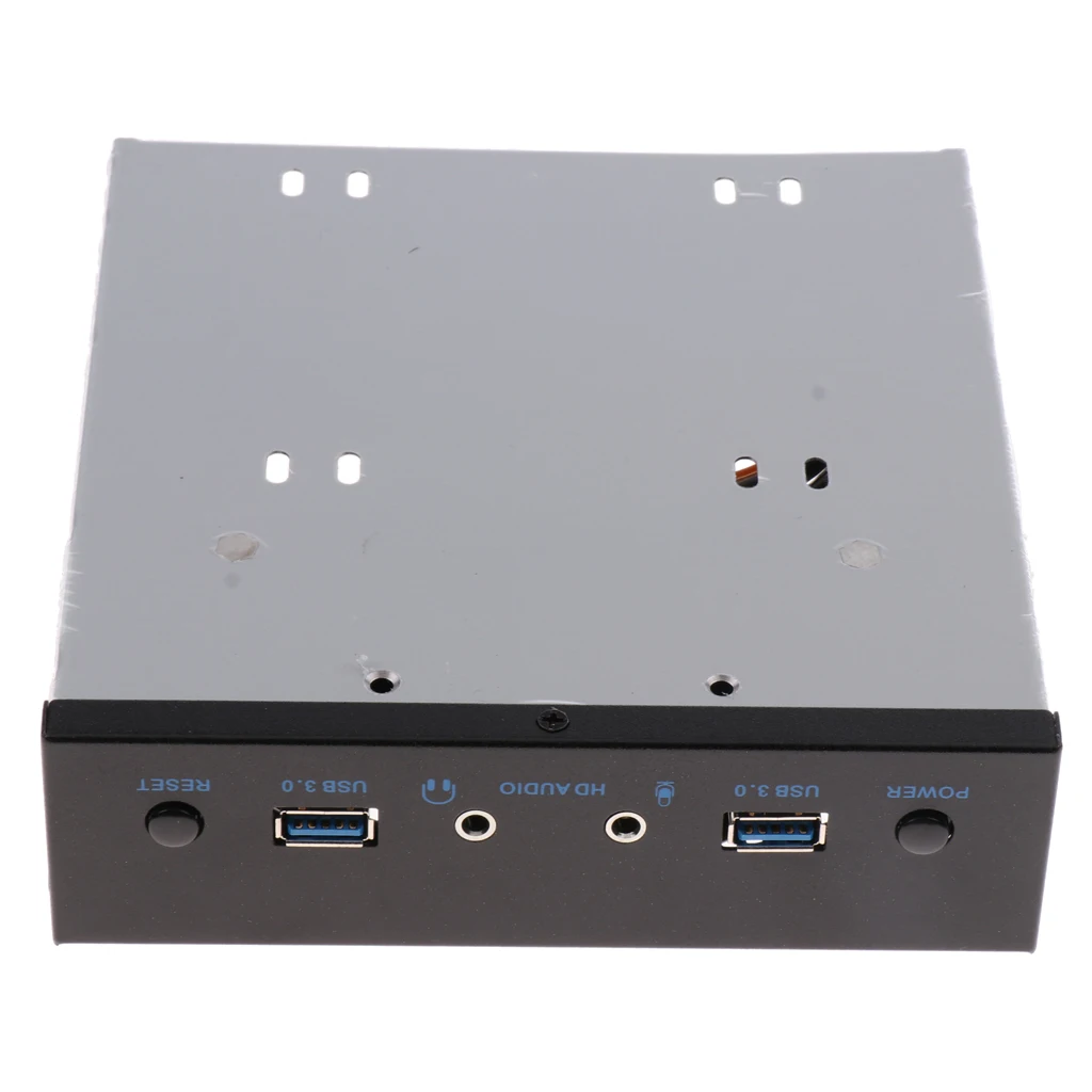 USB3.0 2Port Optical Drive Front Panel Expansion Adapter USB Hub + AUDIO +Power Switch Button Hd