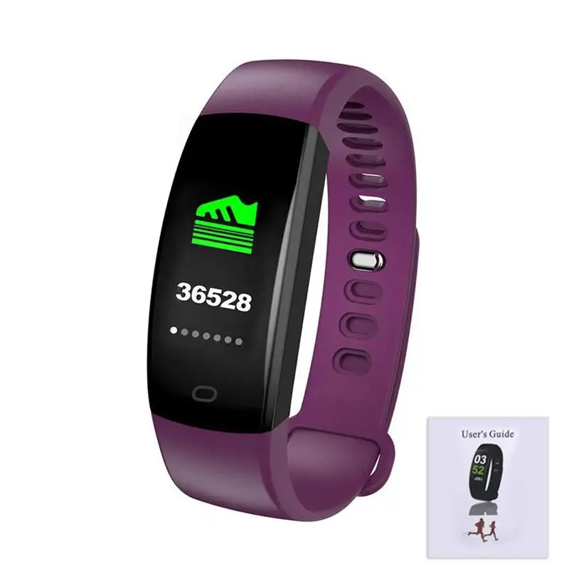 

F64Hr 0.96 Inches Smart Color Screen Bluetooth 4.0 Smart Watch Step Counting Heart Rate Monitoring Blood Oxygen Monitoring Inf