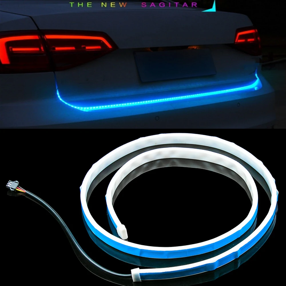 

RGB Car Tail Light LED Trunk Light Strip DRL Strip Flowing Daytime Running Light Dynamic Streamer Tailgate Turn Signal Lamp