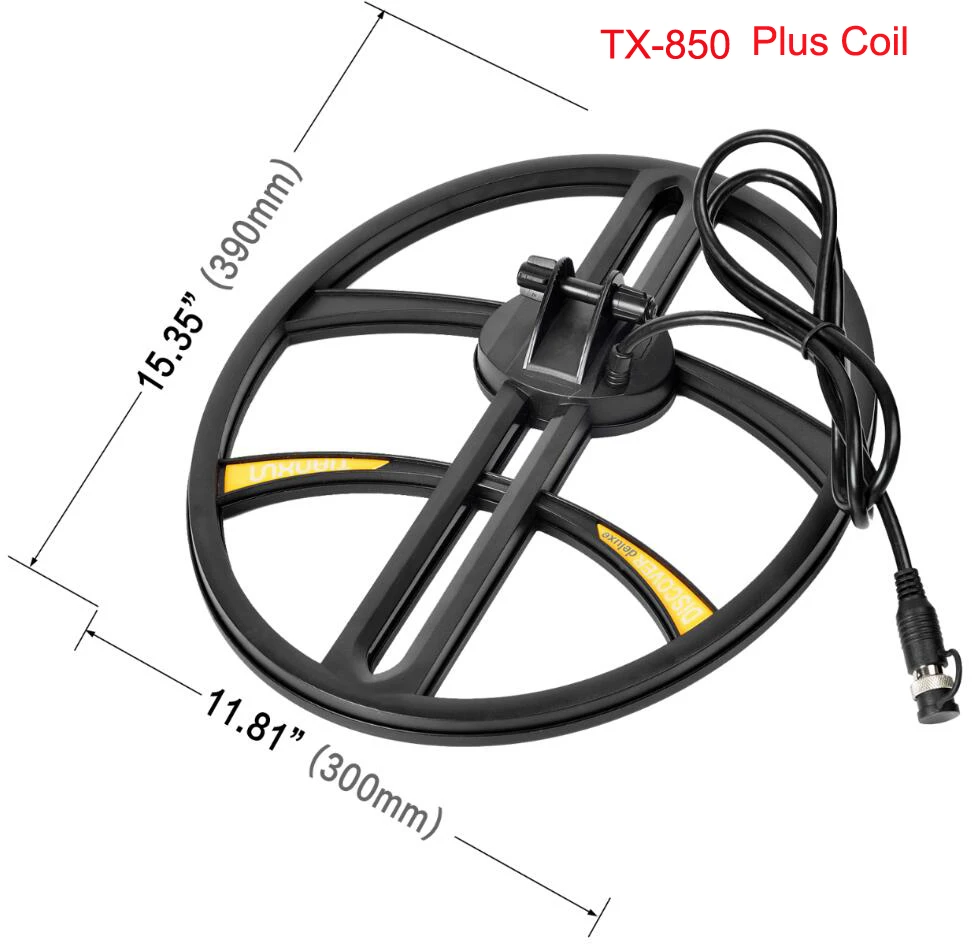 Металлоискатель TX-850 поисковая катушка 11,8x15,1 ''и 8,3x11'' подземный металлоискатель искатель сокровища Водонепроницаемая поисковая катушка - Цвет: TX-850 Big Coil