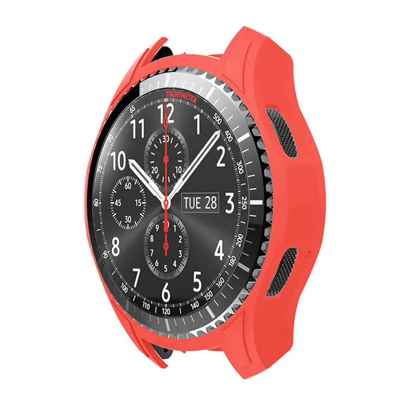 

SIKAI Silicone Protect Smart Watch Cases Cover for Samsung Gear S3 Rubber Band Cover Frontier Colorful Silicone Protective Case