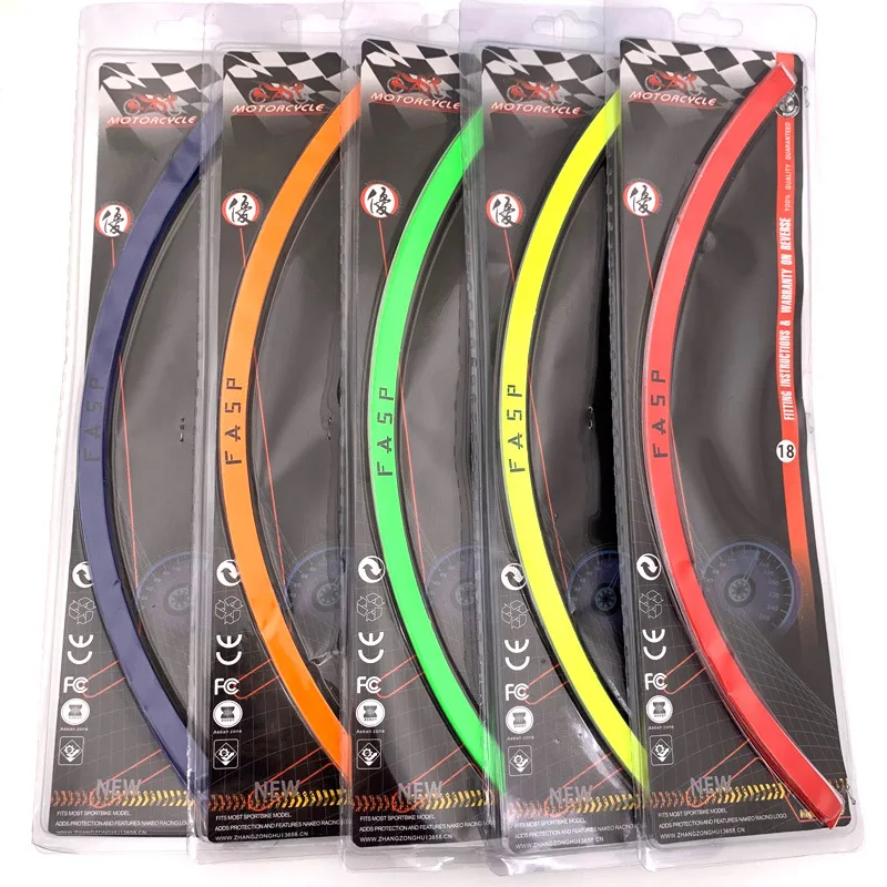 

Generally 17"-18 " Car and Motorcycle Wheel Stickers Fluorescent Waterproof Reflective Sticker for Honda Kawasaki