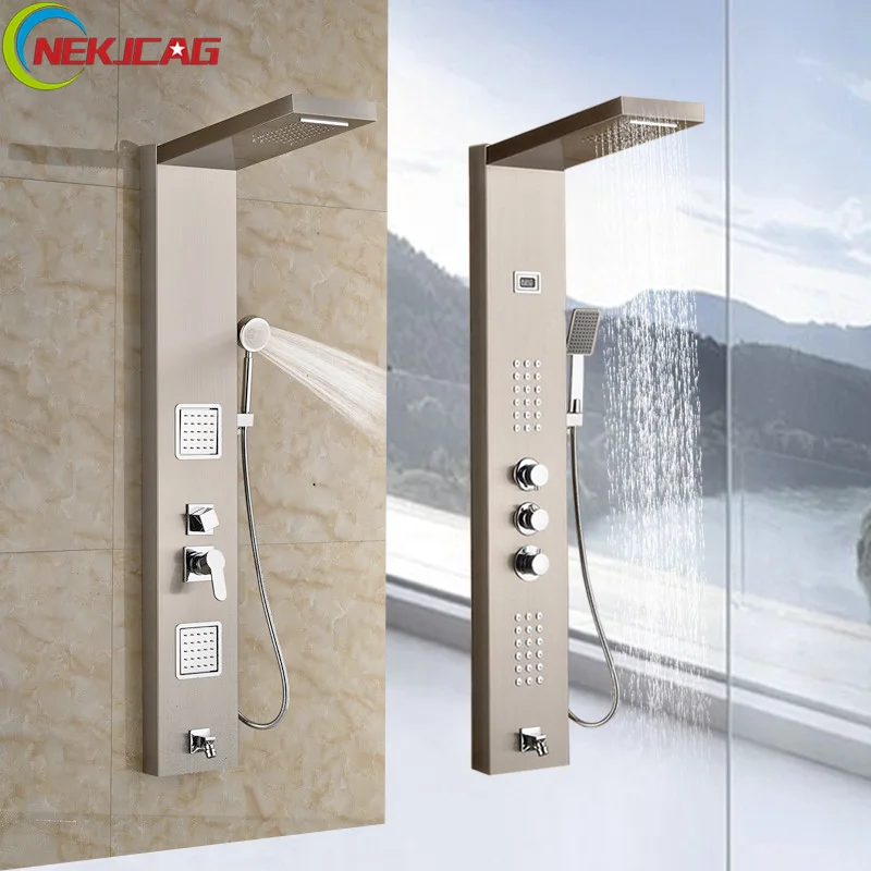 Home Furniture Diy Shower Enclosures Waterfall Shower Panel