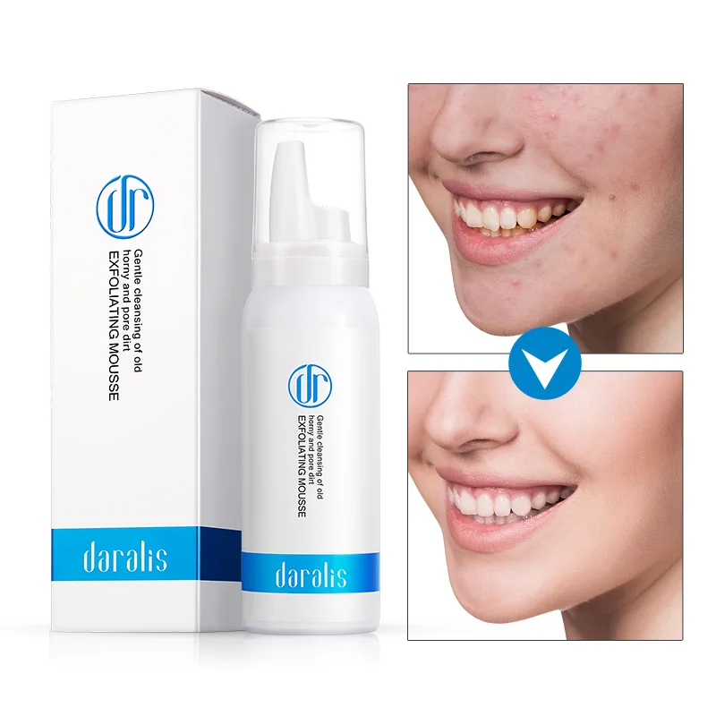 

60ml Deep Cleansing Exfoliating Peeling Mousse Removal Blackhead Facial Scrub Cleaner for Face and Body Whitening Gel Skin Care