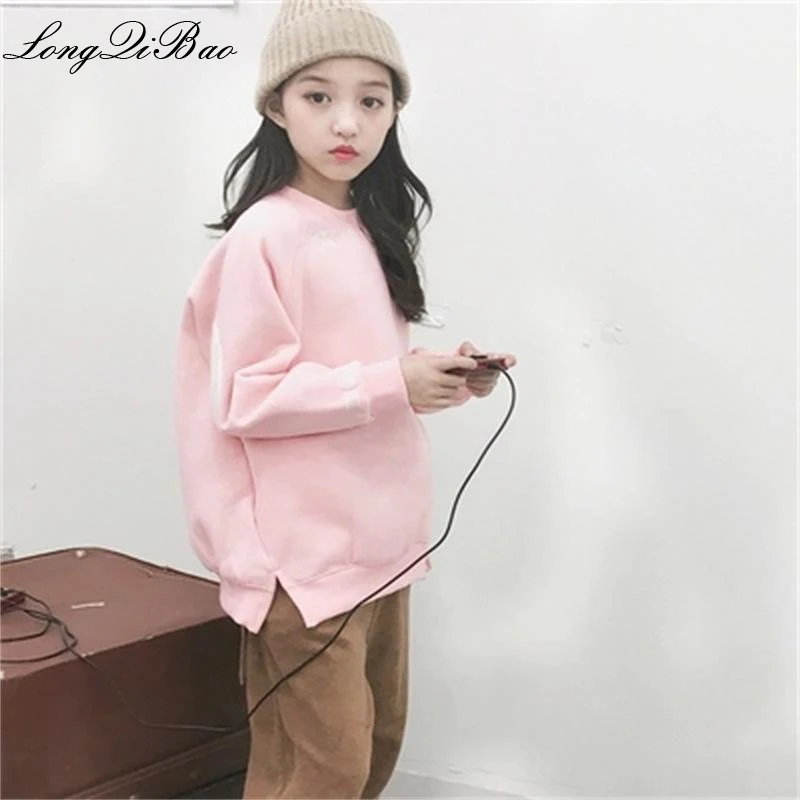

Baby girl plus velvet 2018 winter new Korean version of the big boy small fresh lady set head five-pointed star sweater tide