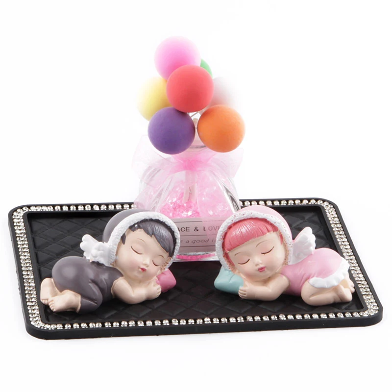 

Cute Little Angel Figurines Model Creative Sleeping Angel Resin Craft Miniatures Car Decor Living Home Decoration Accessories