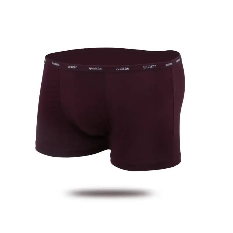 

Casual Men Boxer Underwear Soft Breathable Male Comfortable Solid Panties Seamless Underpants