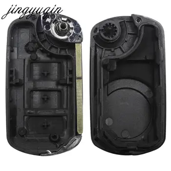 Keyforkess 315Mhz Flip Remote Car Key Shell Fob 3 pulsante per LAND ROVER Range Rover Sport LR3 Discovery Cut/Uncut HU101 Blade - Jingyuqin 315Mhz Flip Remote Car Key Shell Fob 3 pulsante per LAND ROVER Range Rover