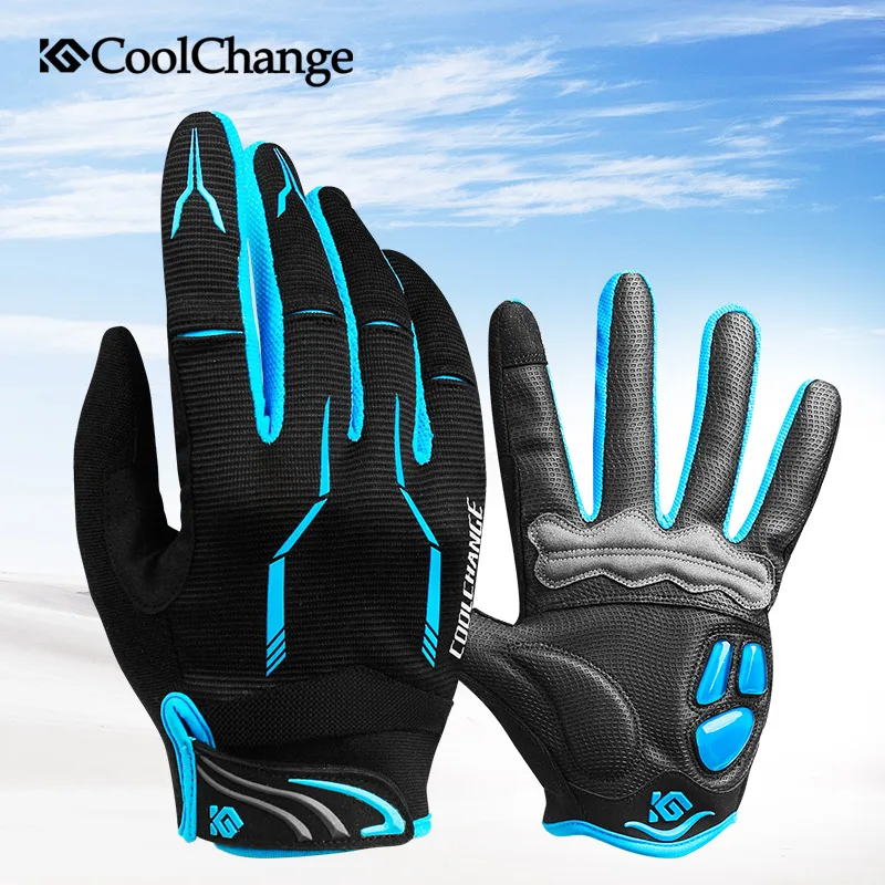 

CoolChange Touch Screen Men's Cycling Gloves GEL Pad Full Finger Bike Bicycle Gloves MTB BMX Road Mountain Bike Bicycle Glove