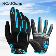 CoolChange Touch Screen Men's Cycling Gloves GEL Pad Full Finger Bike Bicycle Gloves MTB BMX Road Mountain Bike Bicycle Glove coolchange winter cycling gloves touch screen gel bike gloves sport shockproof mtb road full finger bicycle glove for men woman