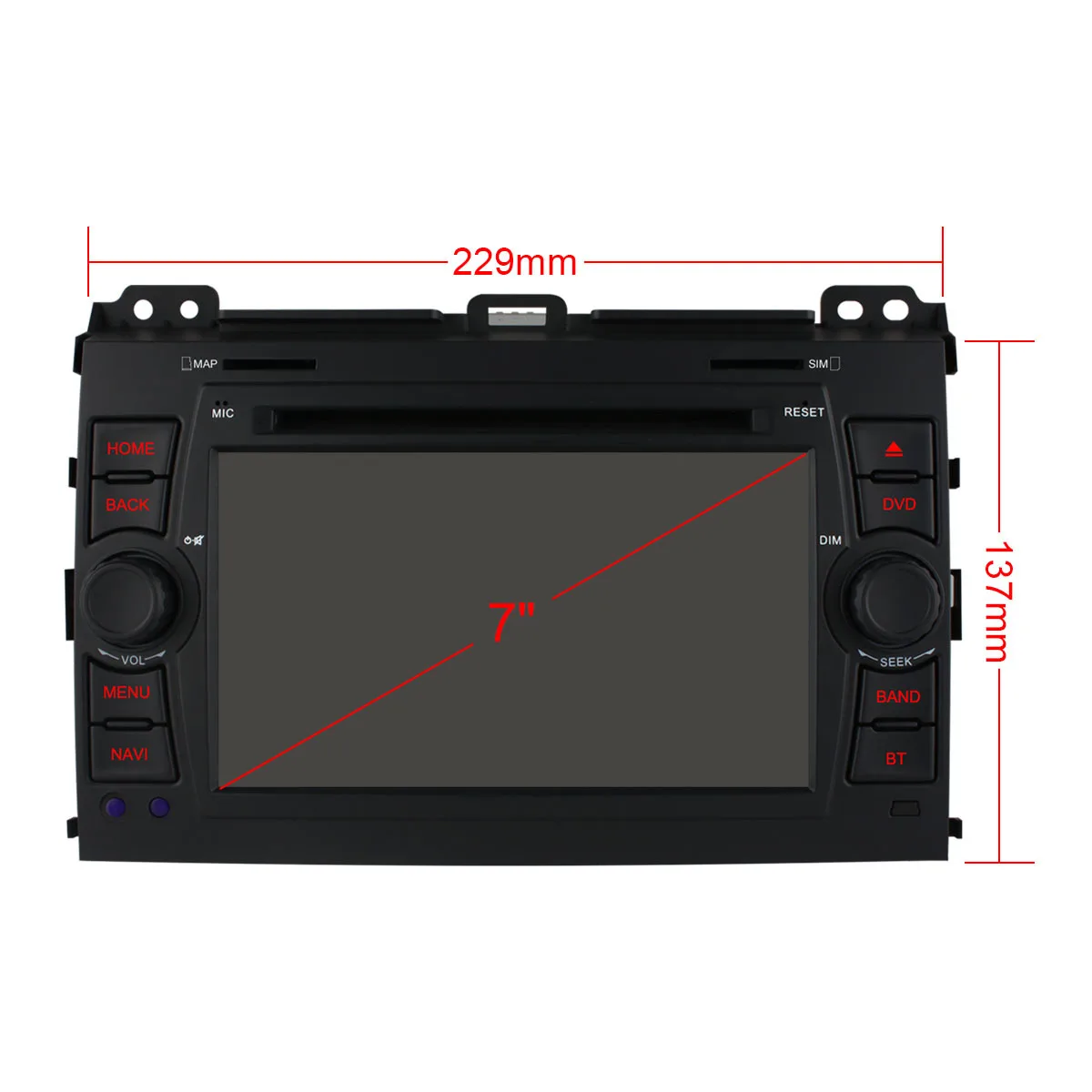 Excellent Ownice C500 for Toyota Land Cruiser Prado 120 2002-2009 4G LTE SIM Octa 8 Core Android 6.0 Car DVD Player GPS Navi Radio 32G ROM 2