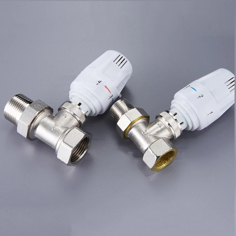 Латунный термостатический клапан радиатора 1/2 &quot3/4&quot 1 &quotпрямого типа DN15 DN20 DN25