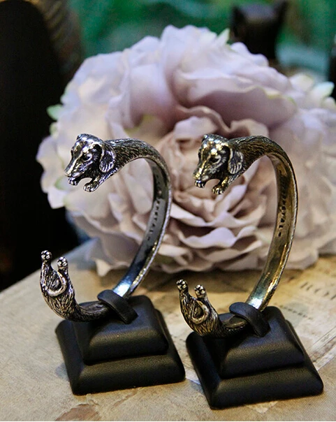 

Hiphop Style Boho Chic Dachshund Bangle Retro Pet Bangle Girl Gift Jewelry