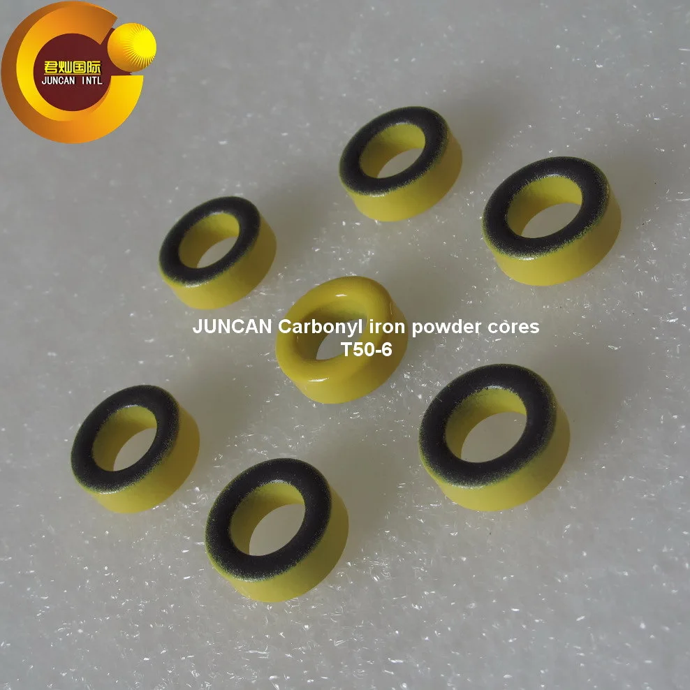 T50-6 고주파 RF 카르 보닐 철 분말 자기 코어