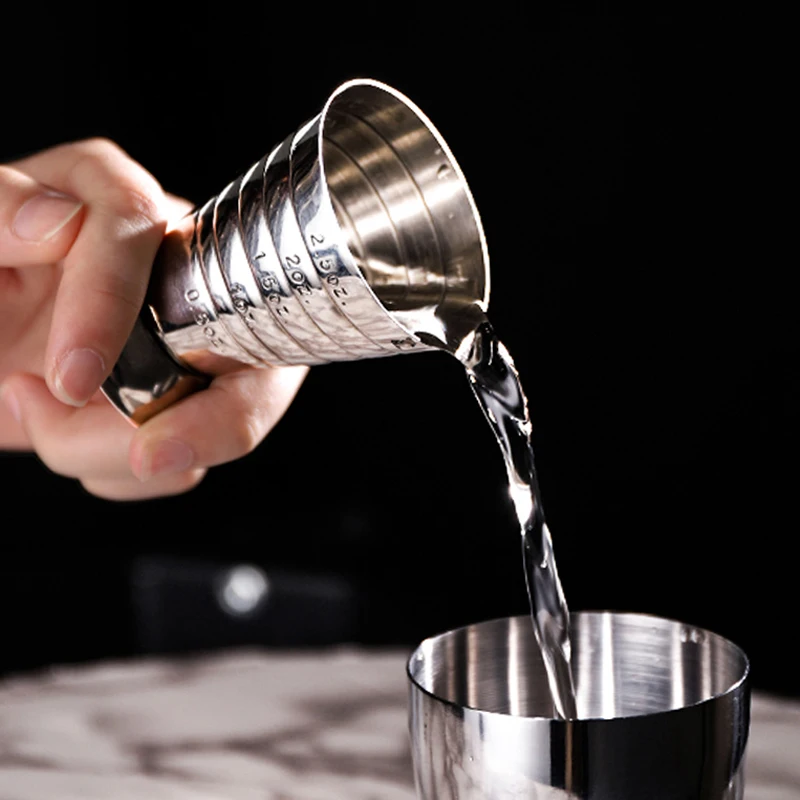 Stainless Steel Cocktail Measuring Jigger Shot Cup Ounce Jigger Bar Tools Cocktail Liquor Measuring Cup Kitchen Bar Accessories (9)