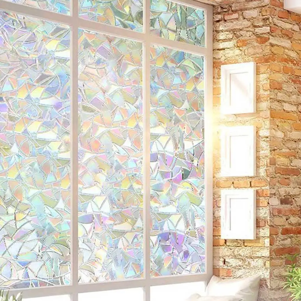 

Adeeing Non-Adhesive Static 3D Irregular Pattern Colorful Window Film