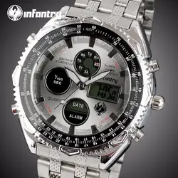 Пехота Для мужчин s часы лучший бренд класса люкс Аналоговый Цифровой военные часы Для мужчин Спорт Армия Пилот часы для Для мужчин Relogios