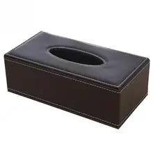 Caja para servilletas de papel tisú Rectangular antihumedad grande de cuero PU para el hogar soporte de oficina 24x13x9.5cm