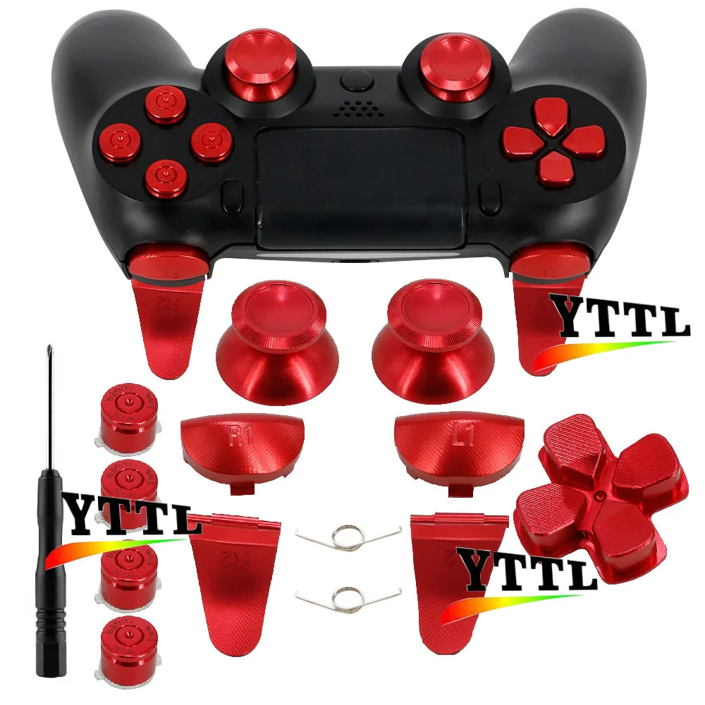 Металлические алюминиевые кнопки L2 R2 для PS4 Slim контроллер триггеры Pro JDS040