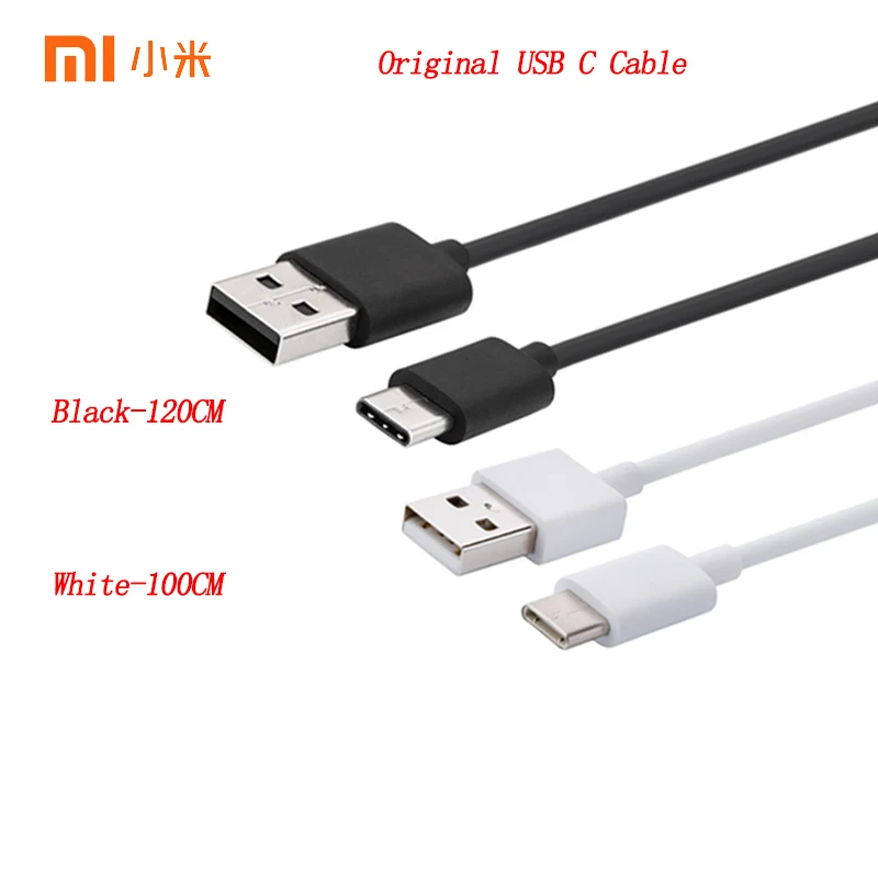 

Original XIAOMI USB C Cable,100CM/120CM Type C Fast Charging Data Cable for Mi 4 4C 4S 5 5s Plus 6/Max 2/Note 2 3/Redmi Pro A1