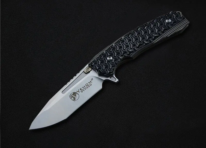 A VENOM 2 складной нож M390 Лезвие Карманные Ножи Охотничий EDC инструменты karambit cs go ключ Многофункциональный Походный нож для выживания - Цвет: A