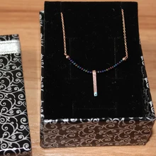 Rose Gold 925 Sterling Silver Necklace Turkish Handmade Evil Blue Eye Beads Lady Fine Woman Jewelry Nazar Gift Protector