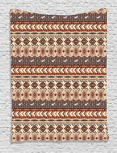 

Ethnic Tapestry Native American Decor Culture Geometric Tribal Motif Artistic Wall Hanging Tapestry
