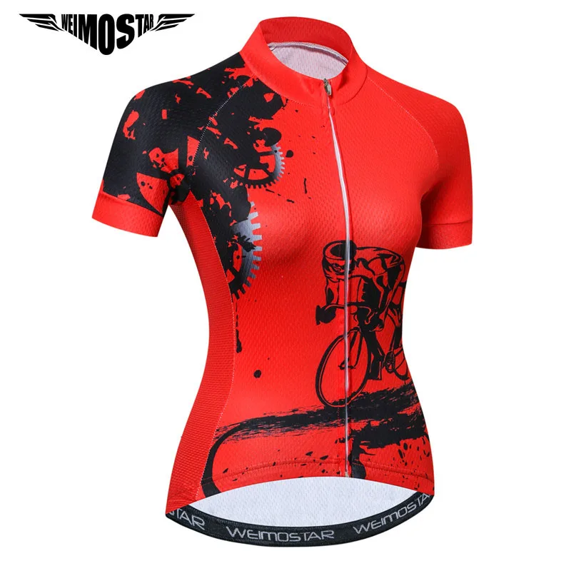 

Weimostar 2019 Pro Team Cycling Jersey Women Shirt Summer Short Sleeve Cycling Clothing Breathable mtb Bicycle Bike Jersey Ropa