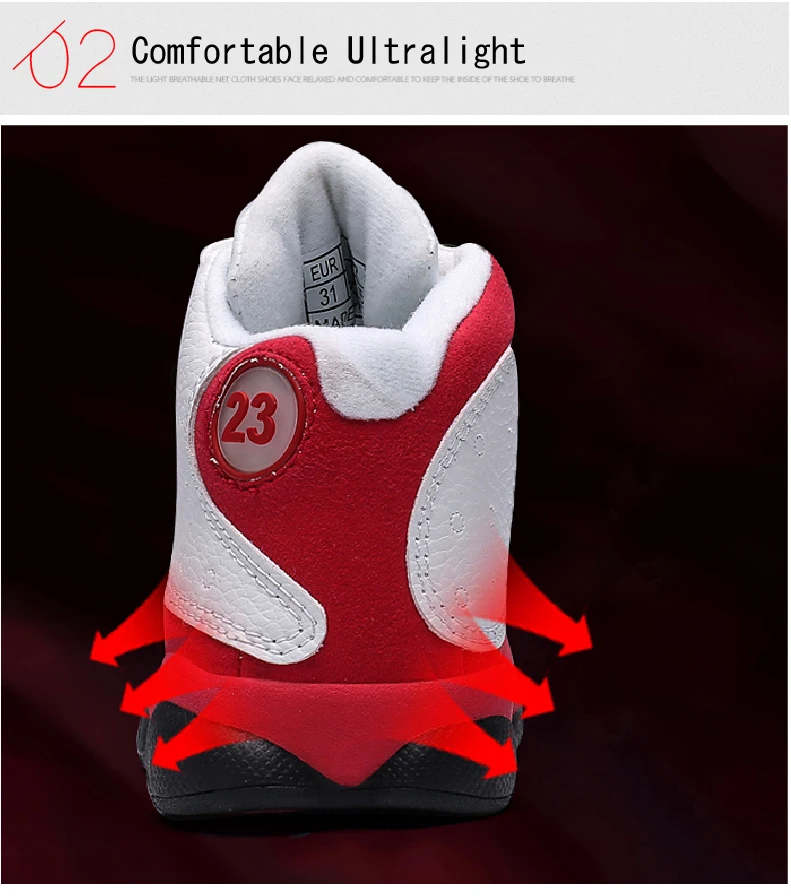 PINSEN 2019 Children Basketball Shoes For boys Sneakers Non-slip Casual Kids Shoes Boy Girls Sneakers Breathable Sport Shoes (5)