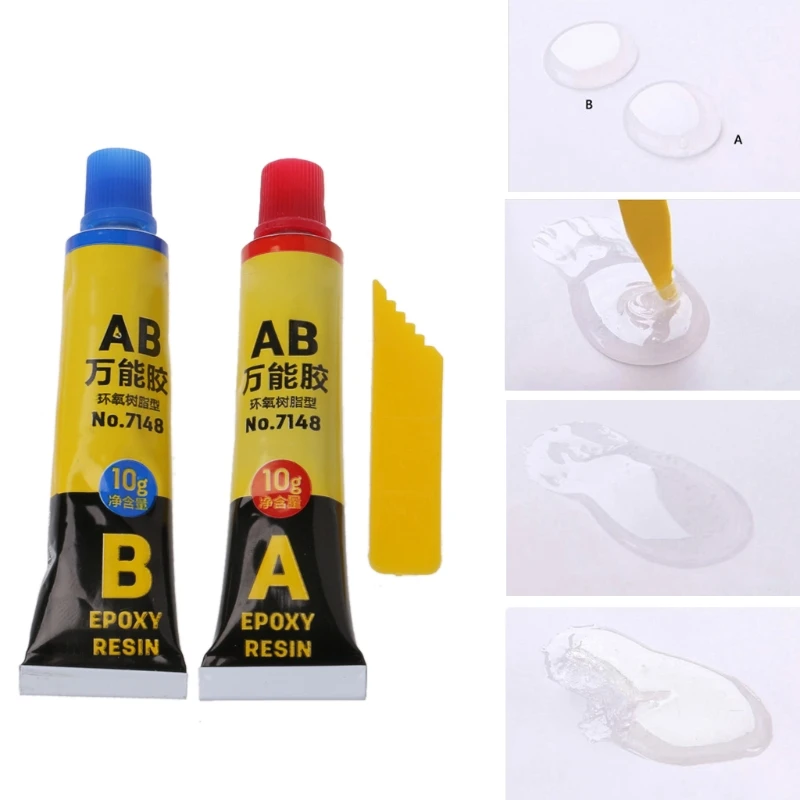 

2PCS Epoxy Resin AB Glue All Purpose Adhesive Super Glue For Glass Metal Ceramic qiang