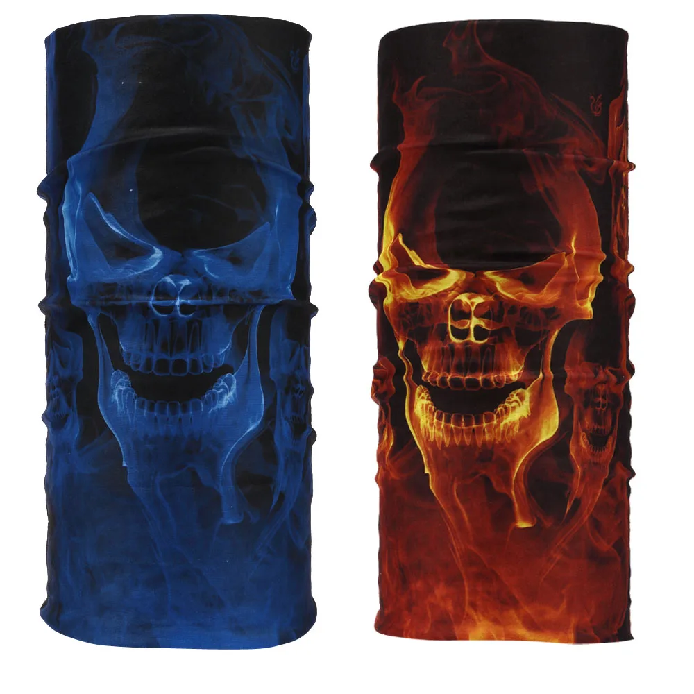

Skull Bandana Headband Balaclava Hunting Fishing Outdoor Military Breathing Motorcycle Ski Cycling Protection 2pcs