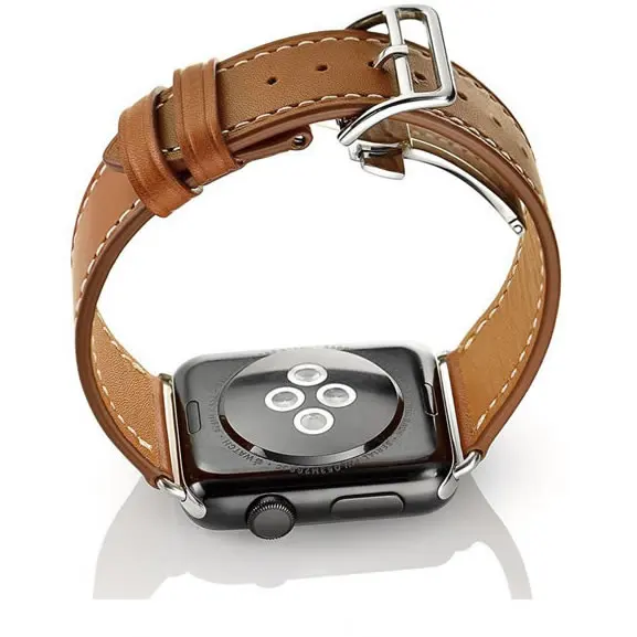 Ремешок из натуральной кожи для наручных часов браслет Apple Watch Series 1 2 3 iWatch 4 5 40 44