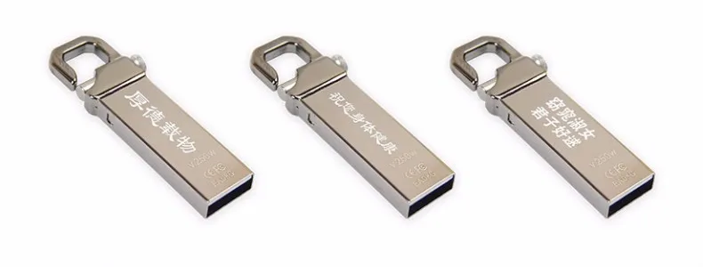 Usb флэш-накопитель 4 ГБ 8 ГБ 16 ГБ металлический Водонепроницаемый накопитель USB 2.0 Memory Stick USB Flash 20 предметов пользовательские выгравировать ваше имя