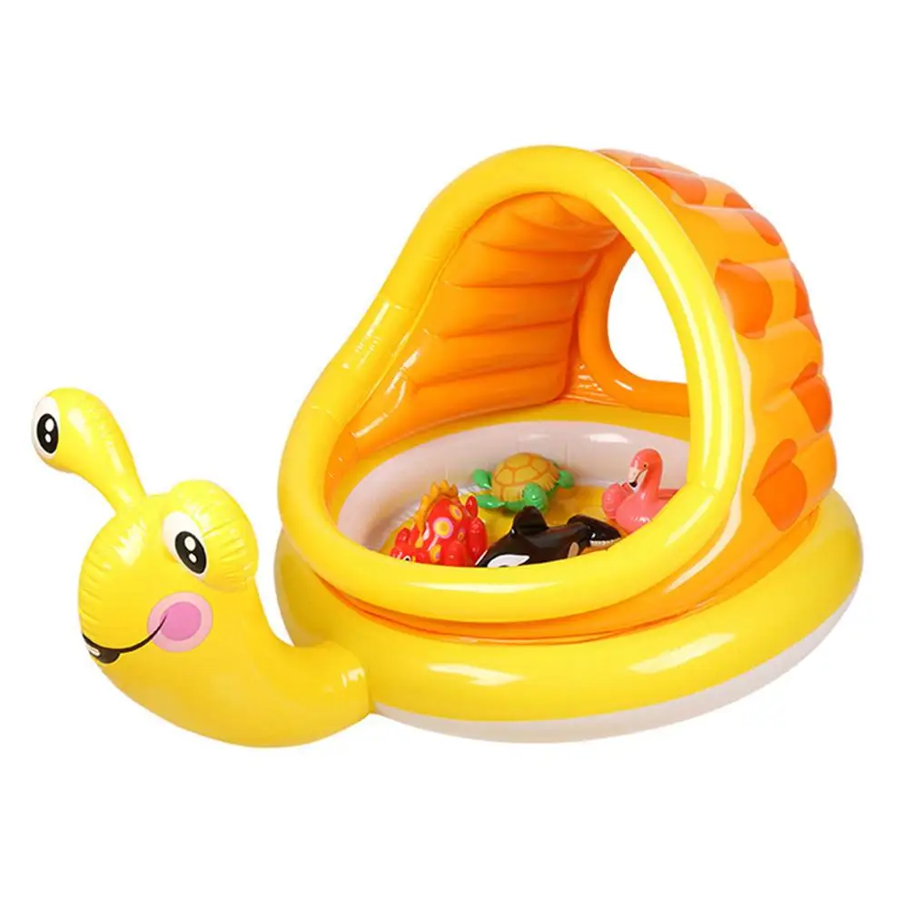 

Summer Baby Swimming Inflatable Float Row Cartoon Snail Shaped Swimming Ring Water Sport Toys Beach Party Children Gift