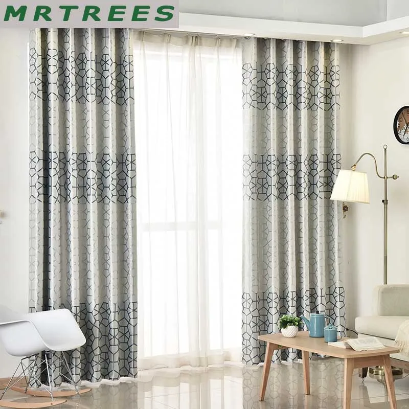 

MRTREES Blackout Curtains for Bedroom Luxury Curtains for Living Room Finished Window Curtains for Blinds Drapes Fabrics Panel